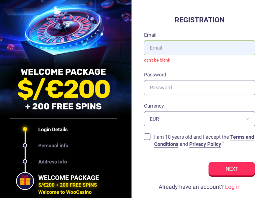 Woo Casino Bonus Ireland